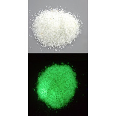 Декоративна камяна крихта флуорисцентна салатова біла 10 гр для епоксидної смоли