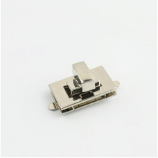 Замок для сумки поворотний 26*17 мм срібло