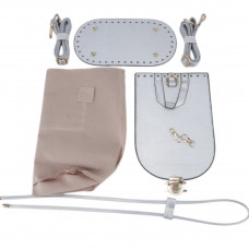 Набір для вязання рюкзака бежевий дно + клапан + плечовий ремінь + утяжка рюкзака + фурнітура