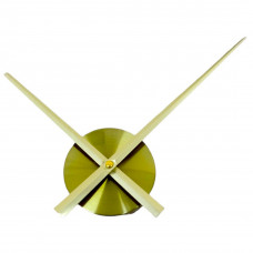 Настінний годинниковий механізм колір золото бронзовий з золотими стрілками 30см