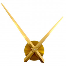 Настінний годинниковий механізм стрілки 40*30см колір золото  велика