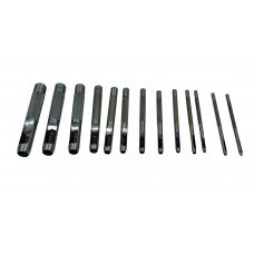 Набір пробійників просічок круглих для шкіри 0.5/1/1.5/2/2.5/3/3.5/4/4.5/5 мм