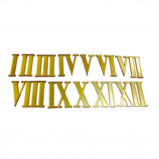 Цифри із дзеркального золотого акрилу для настінного годинника 4 см.