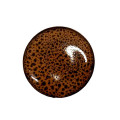 Мозаїка кераміка №11 форми коло Коричнева  леопард вага 9г діаметр 3см 1 шт