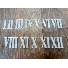 Цифри із дзеркального срібного акрилу для настінного годинника 3,5 см.