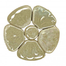 Мозаїка кераміка квіти великі Білі 6,5 см 40 г