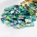 Набір шматочків мозаїки скло неправильної форми 250 г кольор Зелений мікс  2794