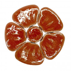 Мозаїка кераміка квіти великі червоні 6,5 см 40 г