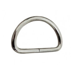Напівкільце для сумки 20*13.5*2 мм колір срібло