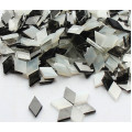 Набір шматочків мозаїки слюда форма РОМБ колір мікс білий сірий 200гр, 360 штук розмір 10*16*2,7мм