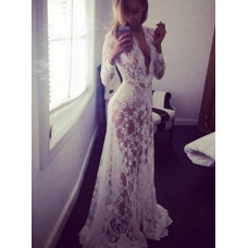 Пеньюар сукня з мережива біле для фотосесій, фотосесій вагітних