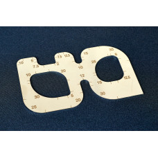 Лекало No2 160 * 95 мм з нержавіючої сталі