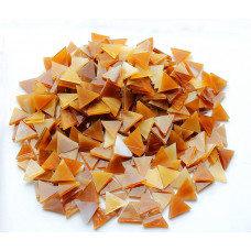 Набір шматочків мозаїки слюда формаТРЕУГОЛЬНИК 200 грам 240 шт колір Браун