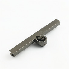 Замок для сумки поворотний із планкою 95*24 мм колір чорний