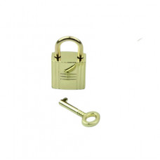 Замочок навісний без ключа 35*20 мм колір золото з малюнком