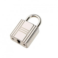 Замочок навісний без ключа 35*20 мм колір срібло з малюнком