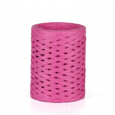 Пряжа рафія для вязання 3.5 мм малиновий колір для вязання сумок