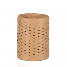 Пряжа рафія для вязання 3.5 мм світло коричневий колір для вязання сумок