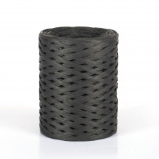 Пряжа рафія для вязання 3.5 мм чорного колір для вязання сумок