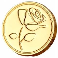 Штамп для сургуча. Сургучний друк Троянда кохання діаметр 25 мм