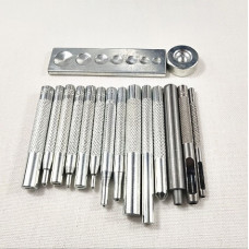 Набір для встановлення кнопок хольнітенів та люверсів з 16 предметів