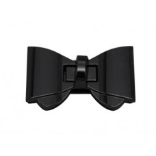 Замок для сумки поворотний 59*33 мм у вигляді бантика колір чорний