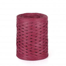 Пряжа рафія 3.5 мм бордовий колір для вязання сумок