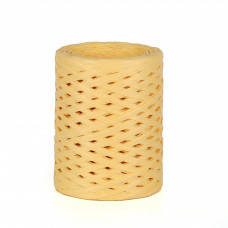 Пряжа рафія для вязання 3.5 мм світло жовтий колір для вязання сумок