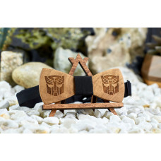 Краватка метелик гравірування Трансформер на шию під сорочки чоловічі