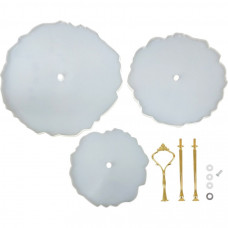 Форми молди для створення триярусної підставки фруктовниці з епоксидної смоли + фурнітура