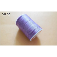 Нитка вощена  для шиття по шкірі 0,45 мм S072 148 м фіолетовий колір Galaces кругла нитка