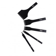 Набір пробійників крокових ромб 4мм 1+2+4+6+10 зубів косий зріз пробійці просічки для шкіри