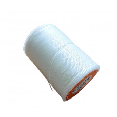 Нитка вощений для шиття по шкірі 0,65 мм S000 78 м білий колір Galaces кругла нитка