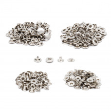 Кнопка 12,5 мм 633 альфа 50 штук срібло