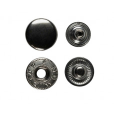 Кнопка 15 мм 831 Альфа колір черный10 шт.