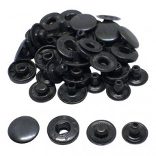 Кнопка 15 мм 831 Альфа колір черный 50 шт.