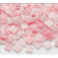 Набір шматочків мозаїки слюда форма квадрат 200 грам 1*1 см 280 штук колір Рожевий