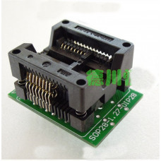 Адаптер ZIF програматора SOP16 на DIP16 Mil300 (MX25L12845) 1,27 на 5,27 мм