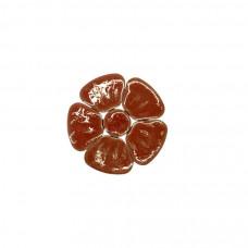 Мозаїка кераміка квіти маленькі червоні 4 см 17 г