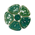 Мозаїка кераміка квіти середні Зелені 5,5 см 30 г
