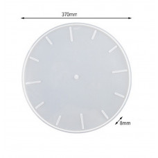 Форма молд для створення годинника з епоксидної смоли циферблат з прямокутними поділками 370 мм