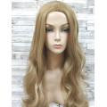Перука довга хвиляста блонд з проділом жіноча 70см