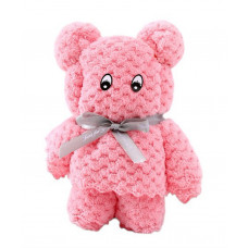 Рушник у формі Ведмедика рожеве розмір 35*75см з мікрофібри для рук та обличчя