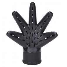 Дифузор, насадка для фена рука для кучерявого методу укладання кучерів чорна Дифузор, насадка для фена рука для кучерявого методу укладання кучерів чорна