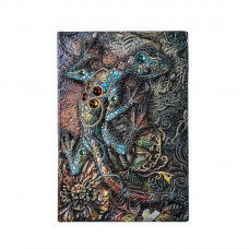 Блокнот із малюнком ящірки колір різнокольоровий ретро-блокнот зі штучної шкіри розмір 21,5*14,5 см