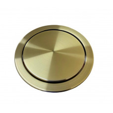 Система під відро для сміття колір золото 205 мм кругла в стільницю люк, що обертається, з неіржавкої сталі врізне