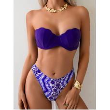 Купальник роздільний фіолетовий M 44