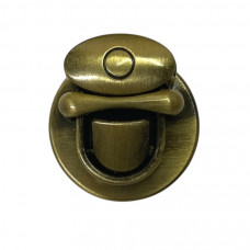 Замок для сумки клямка 22 мм колір бронза