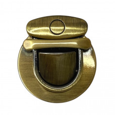 Замок для сумки клямка 31 мм колір бронза