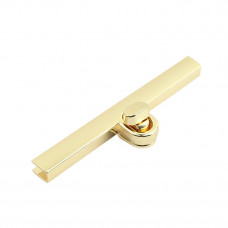 Замок для сумки поворотний із планкою 95*24 мм колір золото